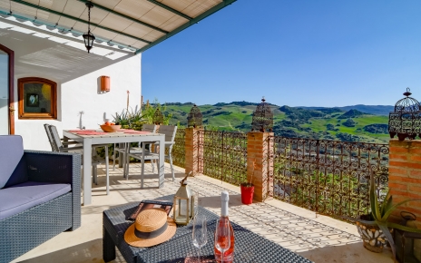 Porched chill out area