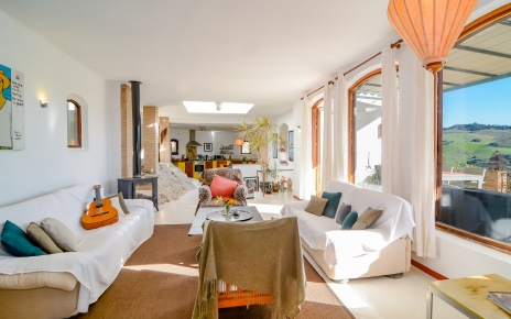 Living room and kitchen on the back