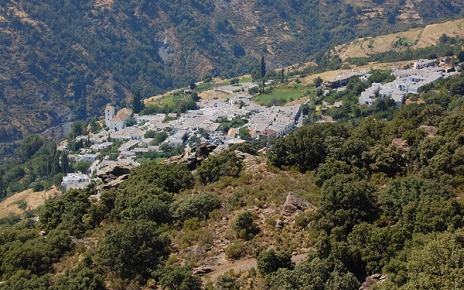 Bubion seen from GR7 walking path