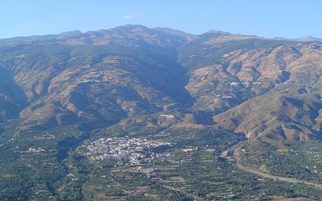 Orgiva with Sierra Nevada massif behind