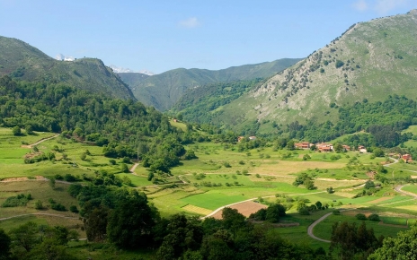 This is your valley with snow topped Picos as backdrop