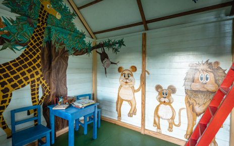 A los niños les encantará la casa de juegos