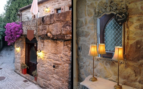 Arriving at your home after dinning out in the village