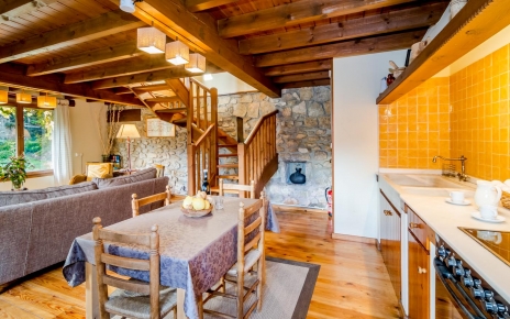 Cocina abierta / comedor / sala de estar