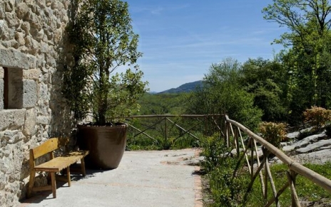 Terrace along the property