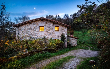 Your cottage at night