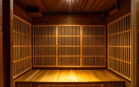 Interior of sauna