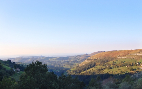 View of sea from near the cottage