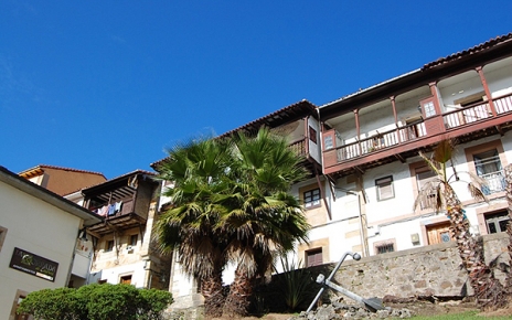 Traditional houses in Lastres, Asturias