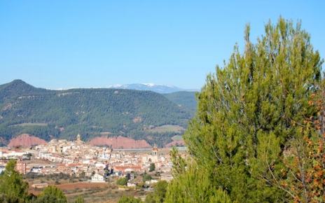 Local Artés town, seen from a short walk from villa