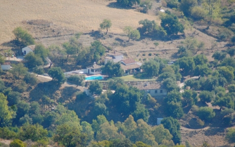 Villa and grounds in the distance