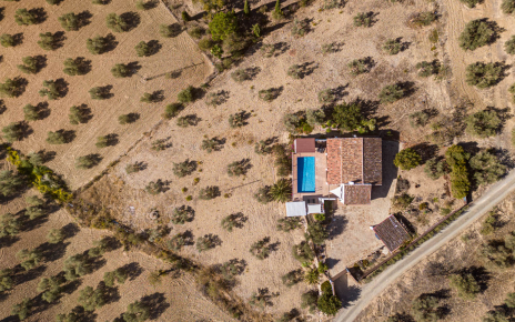 Your holiday villa seen from a drone