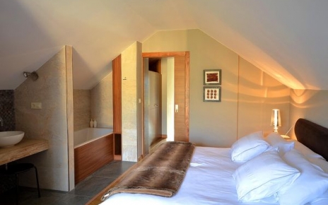 Pretty master bedroom on first floor