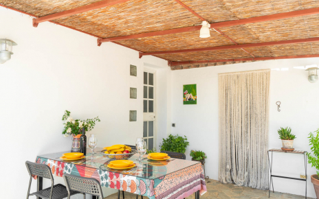 Shaded area by the cottage