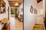 The villa is on two floors