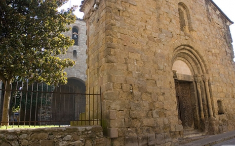Sant Joan de las Abadesses monastery in Catalonia Pyrenees