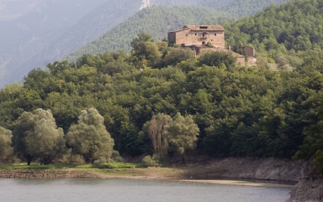 A traditional farm house in Catalonia forest (Sierra del Cadi)