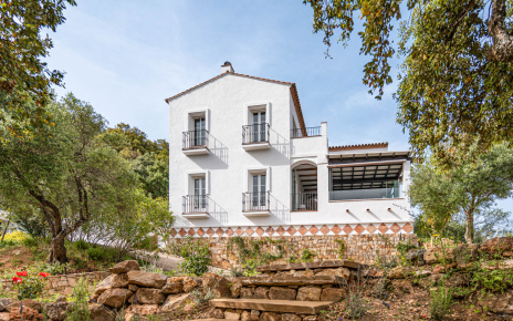 Your villa seen from lower terraces