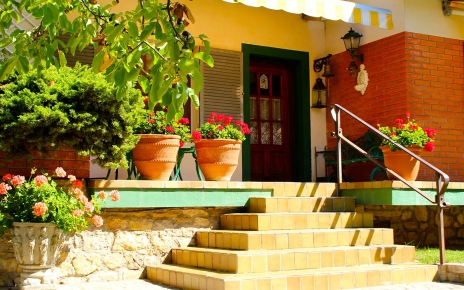 The two bedroom annexe can be accessed from outside or main house