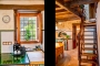 Kitchen / steep wooden steps to attic room