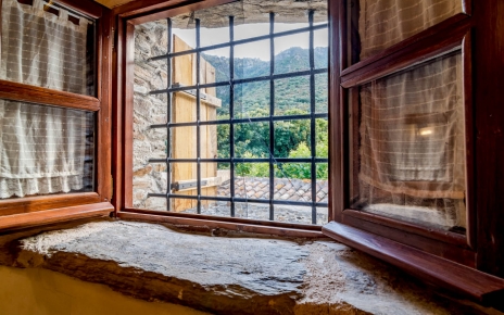 Looking onto the surroundings 