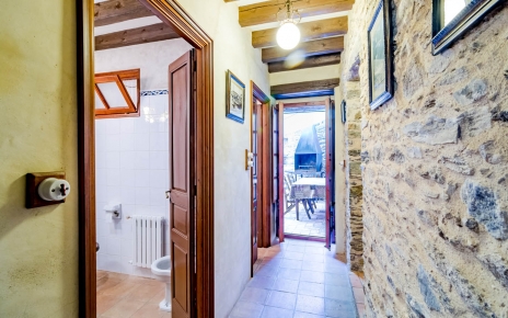 Hallway to bedrooms 2 & 3 and patio / terrace