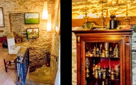 Steps to lower floor can be gated