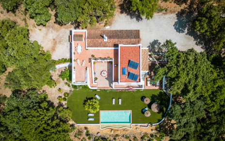 Your villa seen from the sky