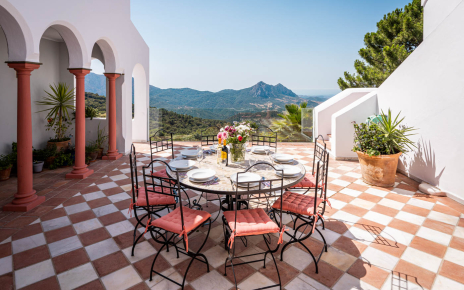 Patio / terrace with views