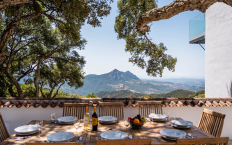 Views as far as the sea and Morocco