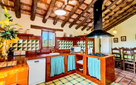 Cocina rústica de interior