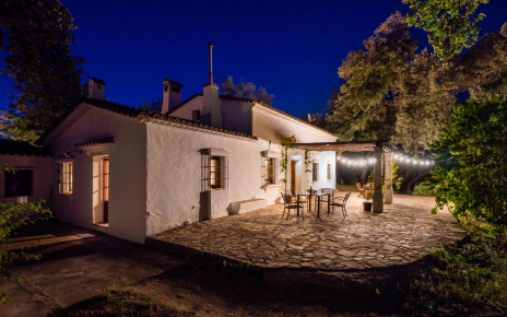 Terraza sur de noche