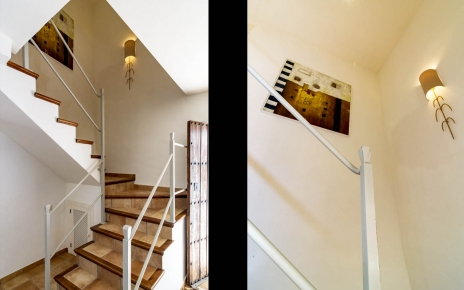 Escaleras al 1er piso con 3 habitaciones