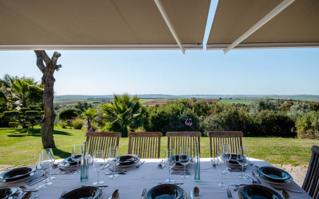 Dine al fresco with unspoilt views
