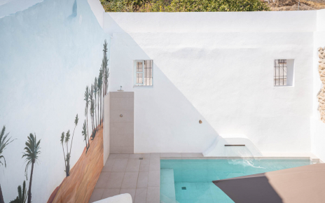 The main pool is on the northwest terrace