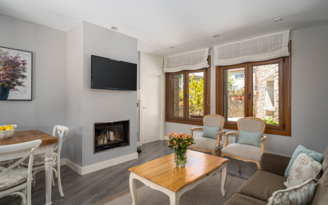 The living areas open to outdoor areas