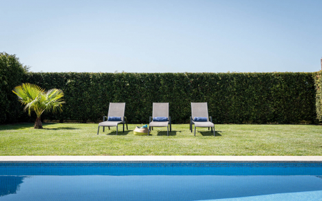 Private 7 x 4 metre pool with lawn