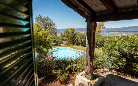 Pool area seen from Garden Bedroom