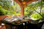 The furnished porch is a great spot 