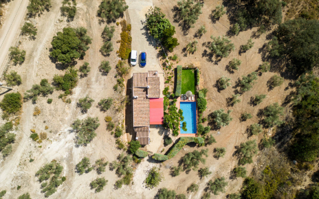 Villa seen from a drone