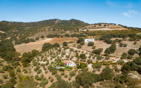 Villa seeen from a drone