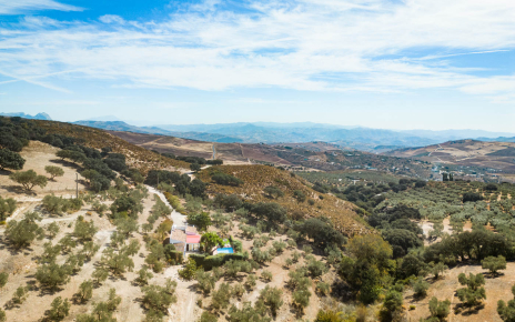Villa seeen from a drone