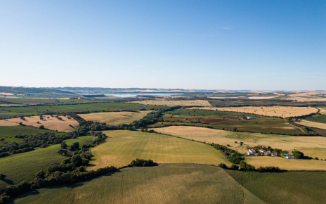 Views towards Arcos and its lake