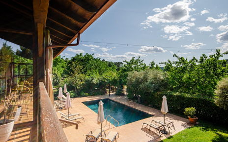 Pool views from terrace