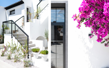 Acceso a suite 6 (nivel medio) y suites 1 a 5 (nivel superior)