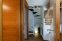 There are two bedrooms and a bathroom on the lower level