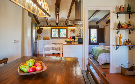 Comedor con cocina bien equipada