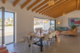 Large folding glass panels 