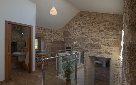 Reading room and WC on upper floor