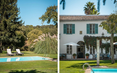 Gardens, pool and house all at hand